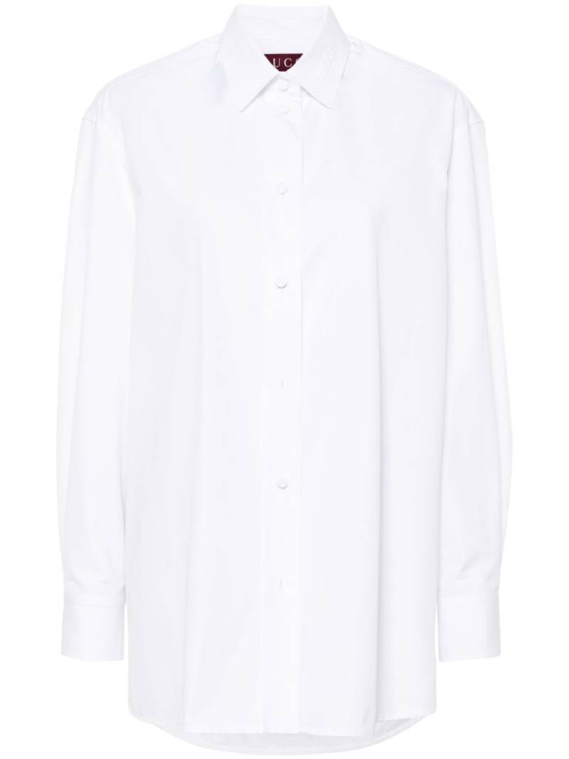 Gucci long-sleeve cotton shirt - White von Gucci