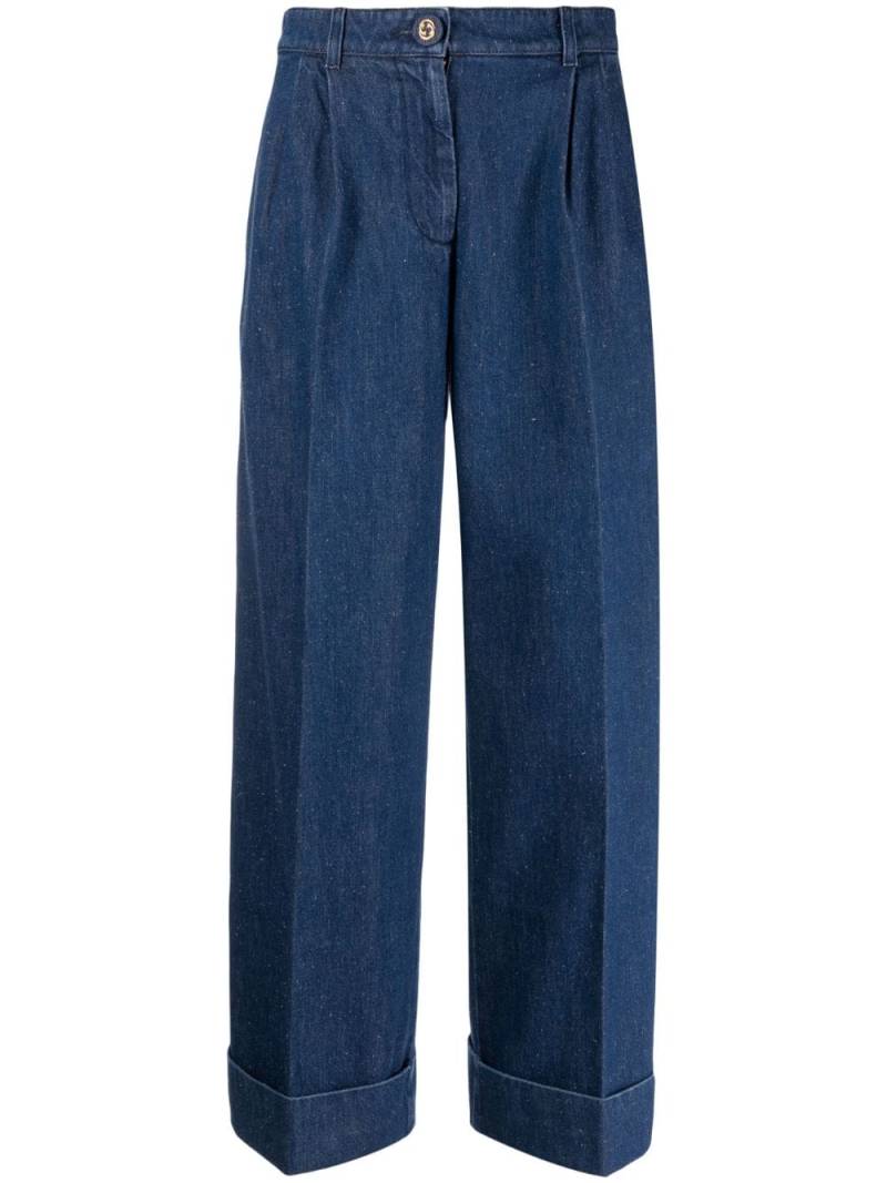 Gucci mid-rise wide-leg jeans - Blue von Gucci