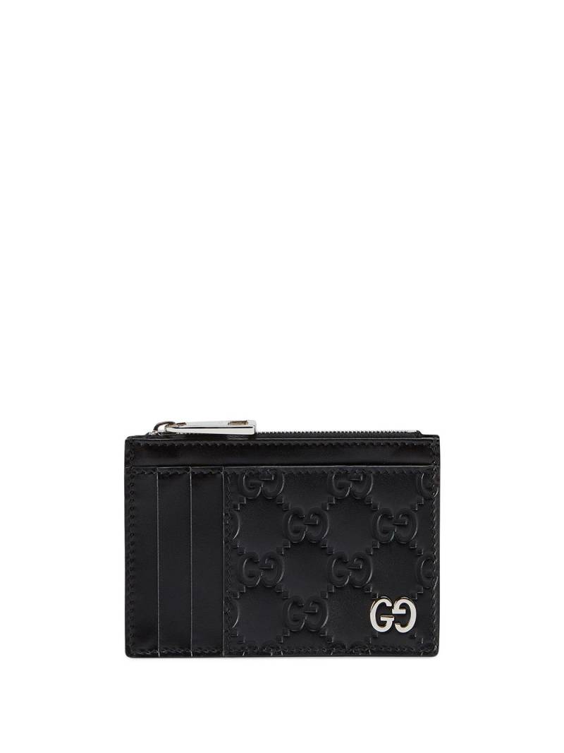 Gucci monogram detail wallet - Black von Gucci