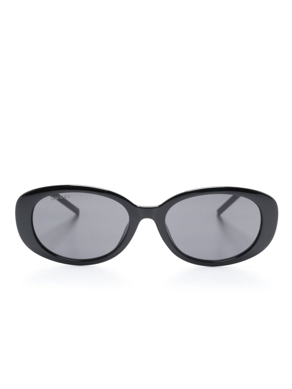 Gucci oval-frame sunglasses - Black von Gucci