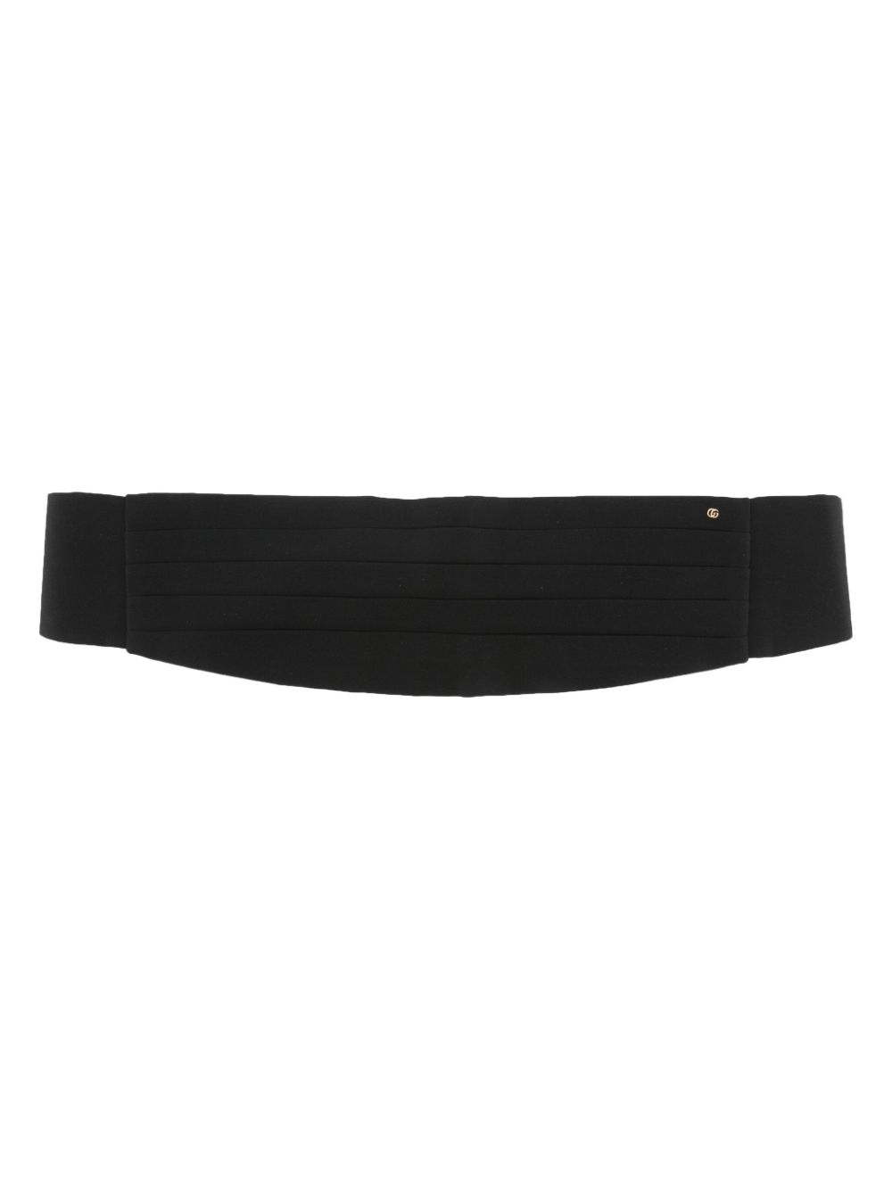 Gucci pintuck-detail silk tuxedo belt - Black von Gucci