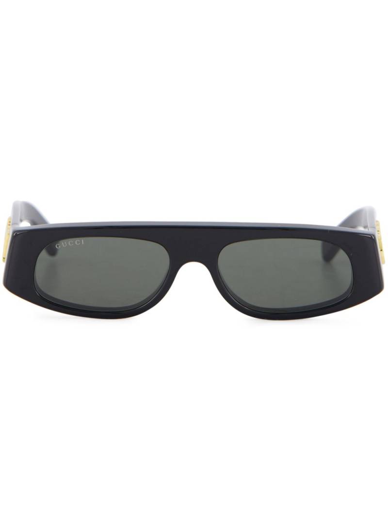 Gucci rectangle-frame sunglasses - Black von Gucci