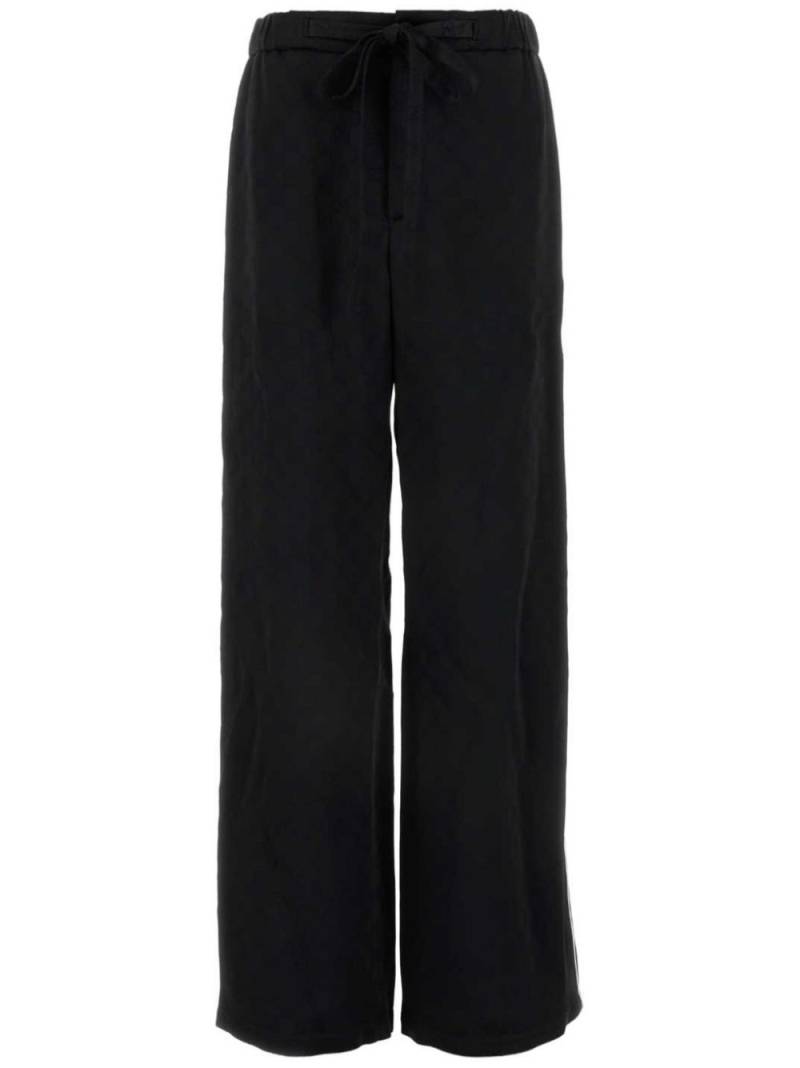 Gucci satin trousers - Black von Gucci