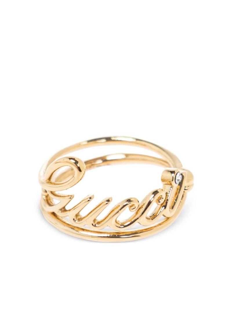 Gucci script ring - Gold von Gucci