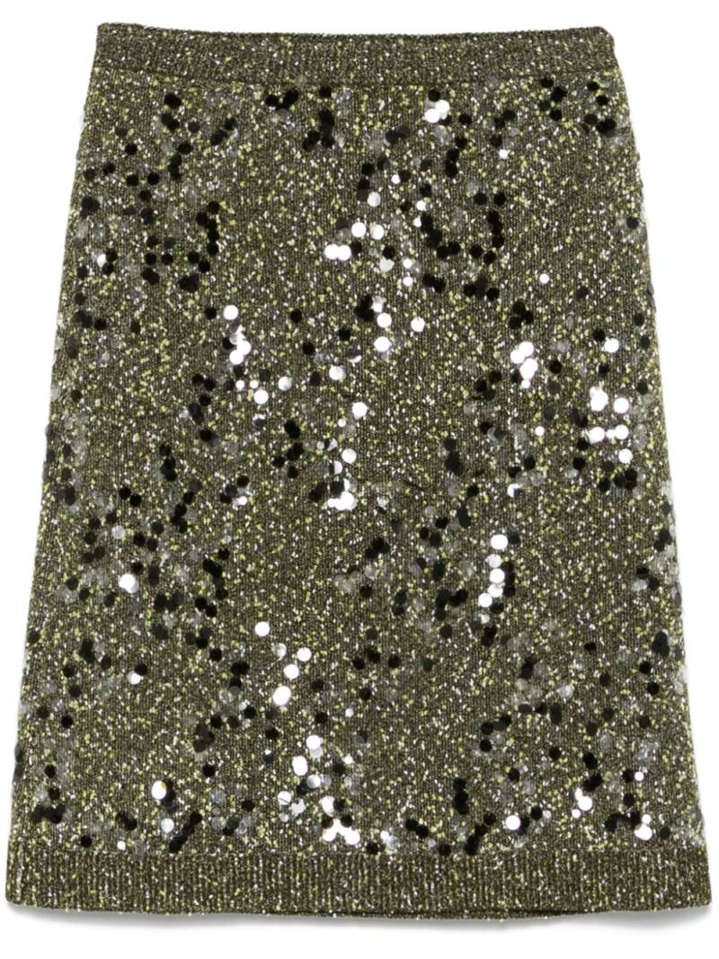 Gucci sequin-embellished mini skirt - Green von Gucci