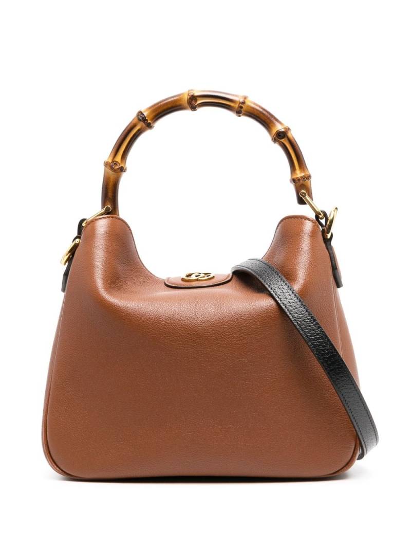 Gucci small Diana leather shoulder bag - Brown von Gucci