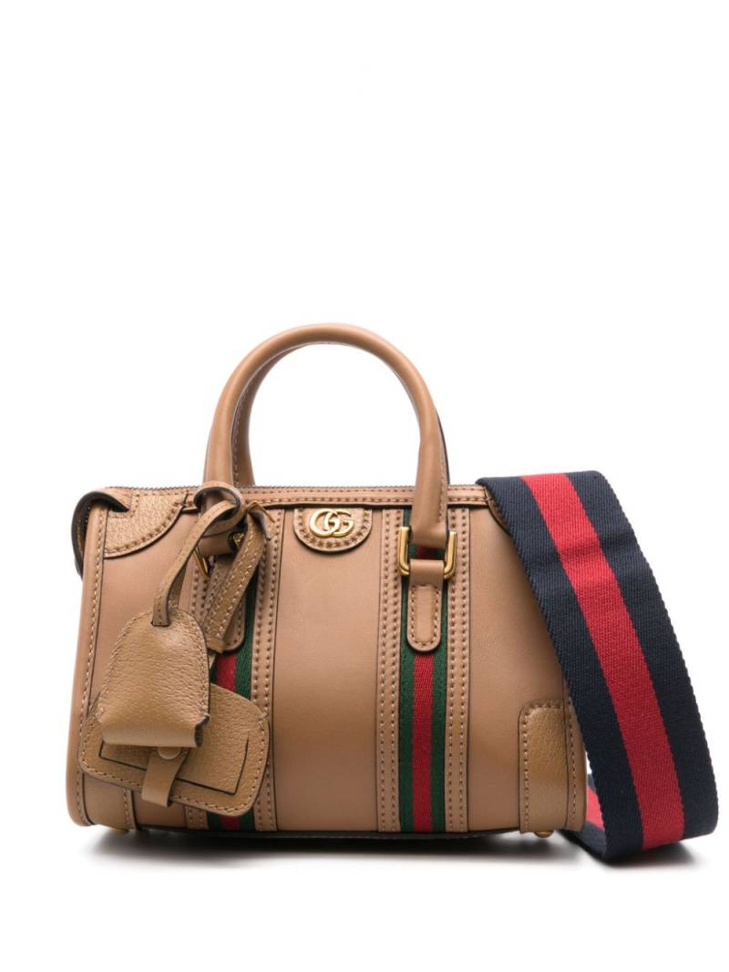 Gucci small Double G tote bag - Brown von Gucci