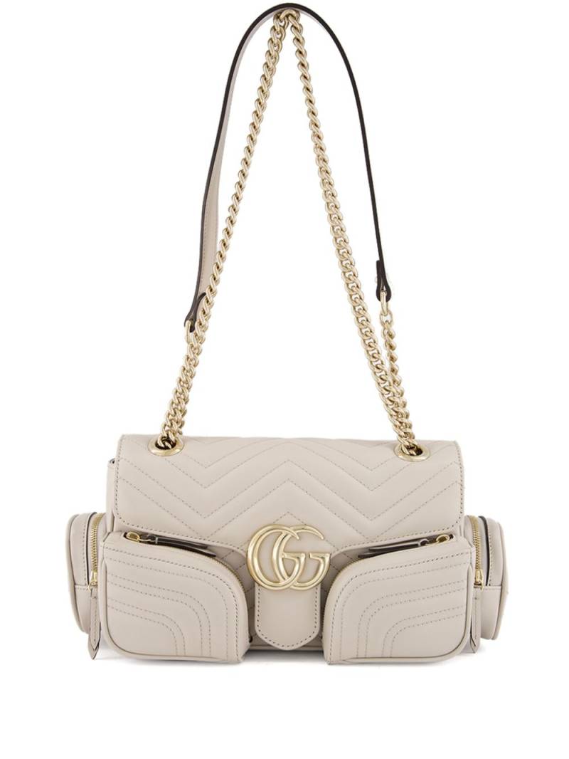 Gucci small GG Marmont shoulder bag - Neutrals von Gucci