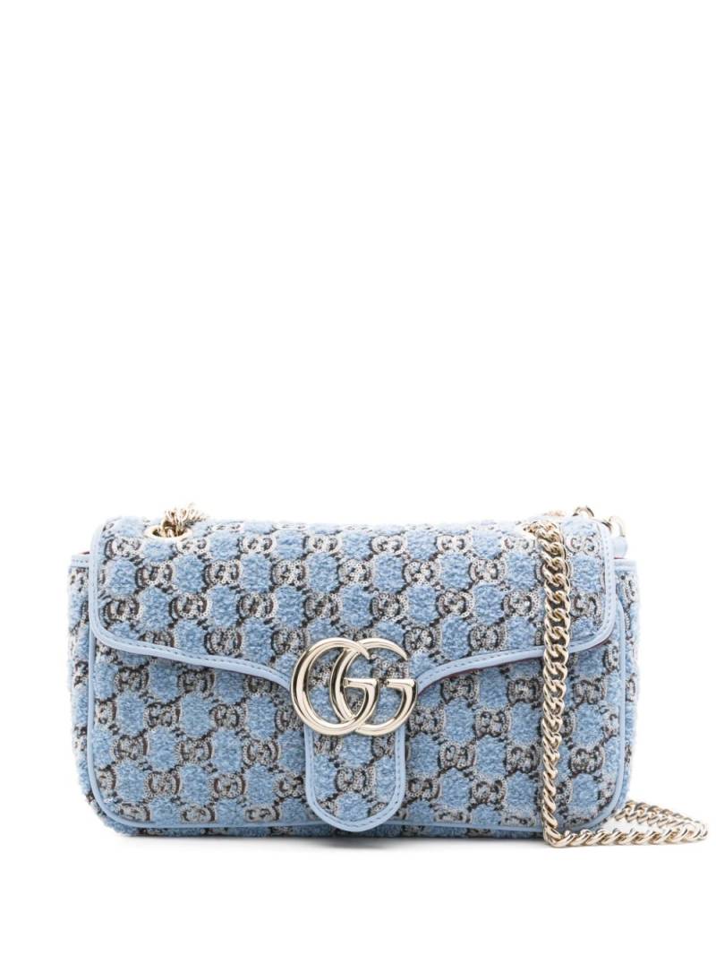 Gucci small GG Marmont shoulder bag - Blue von Gucci