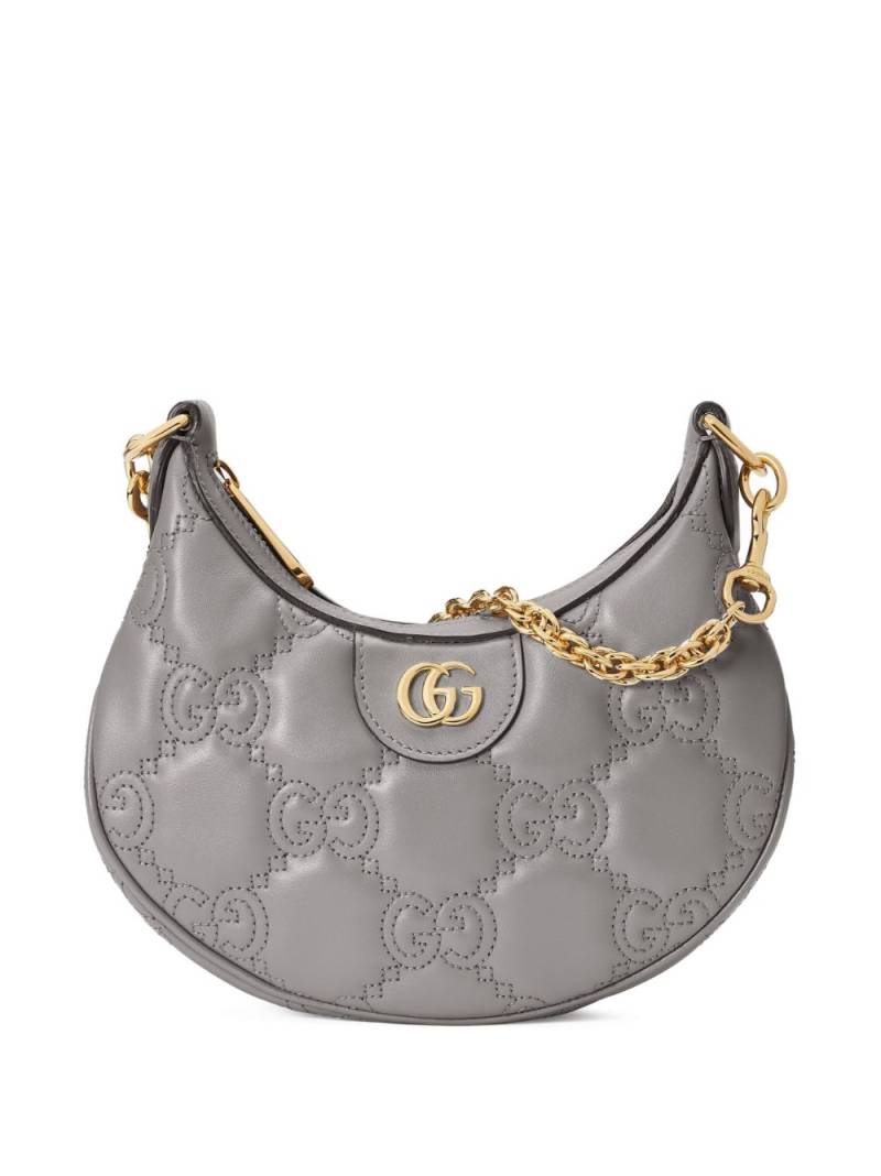 Gucci small GG matelassé shoulder bag - Grey von Gucci