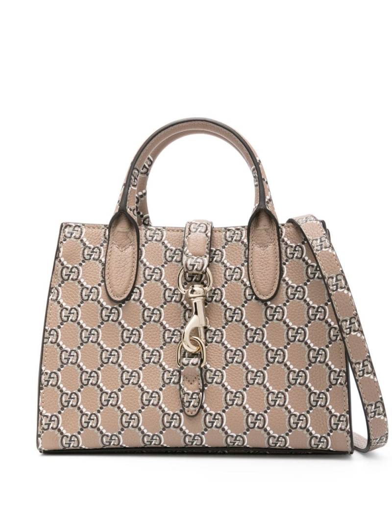 Gucci small GG tote bag - Brown von Gucci