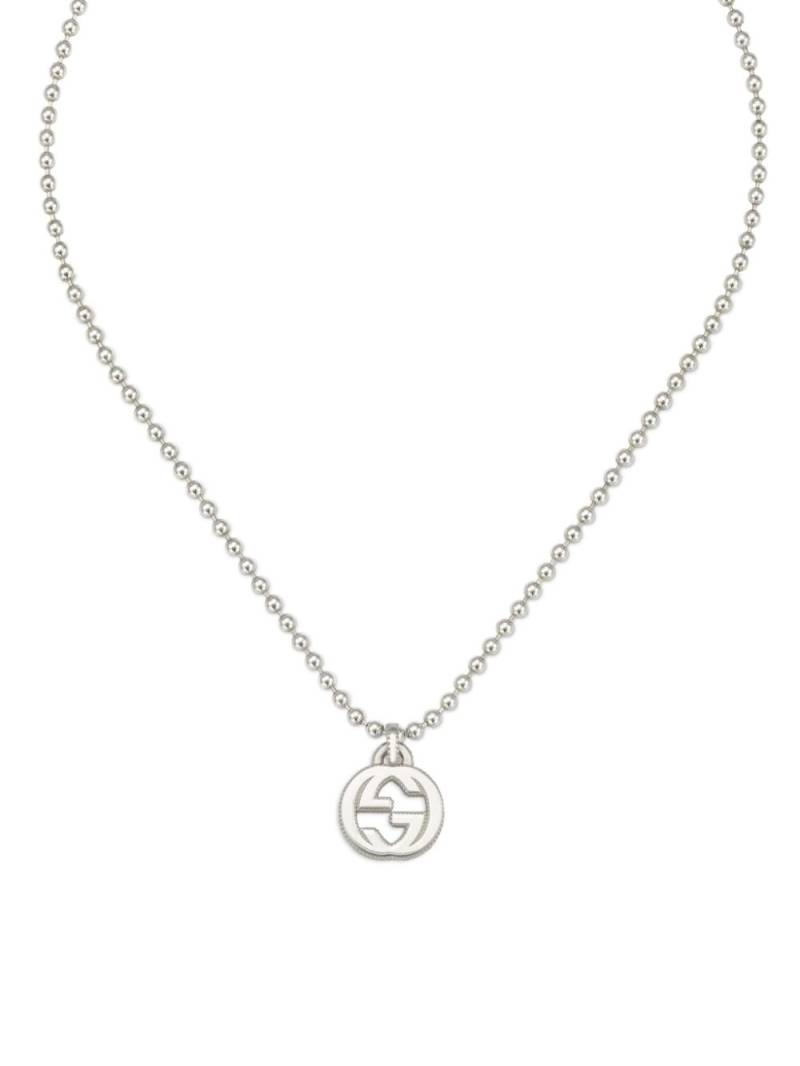 Gucci sterling silver Interlocking necklace von Gucci