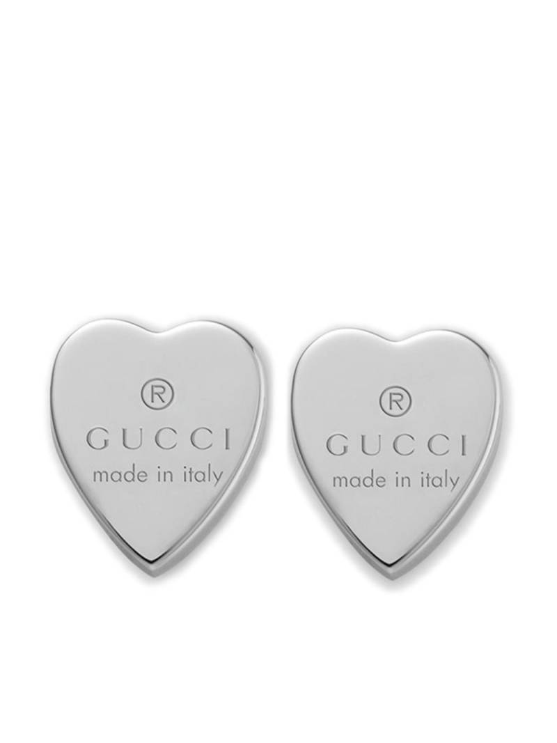 Gucci sterling silver Trademark heart earrings von Gucci