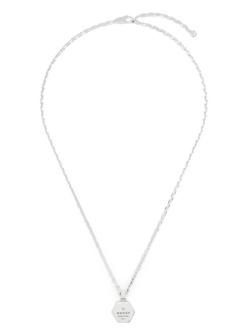 Gucci sterling silver Trademark-pendant necklace von Gucci