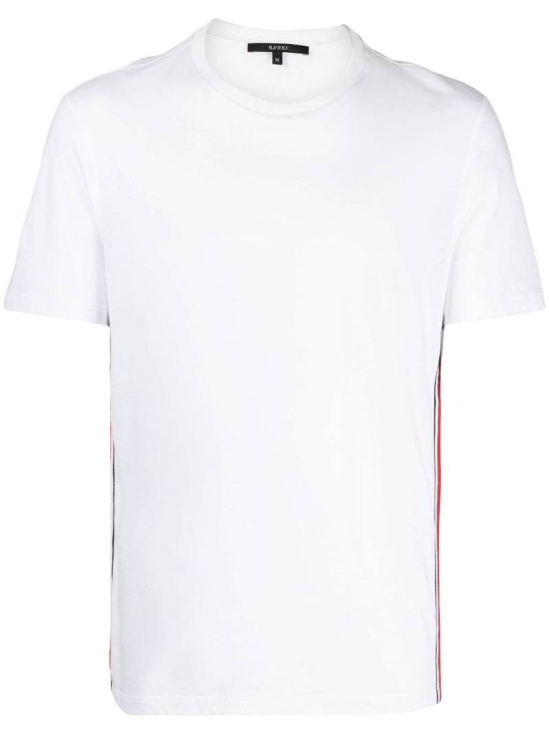 Gucci stripe-detail cotton T-shirt - White von Gucci