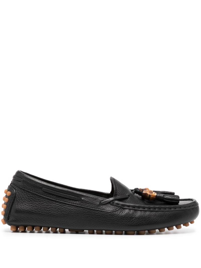 Gucci tassel-detail leather loafers - Black von Gucci