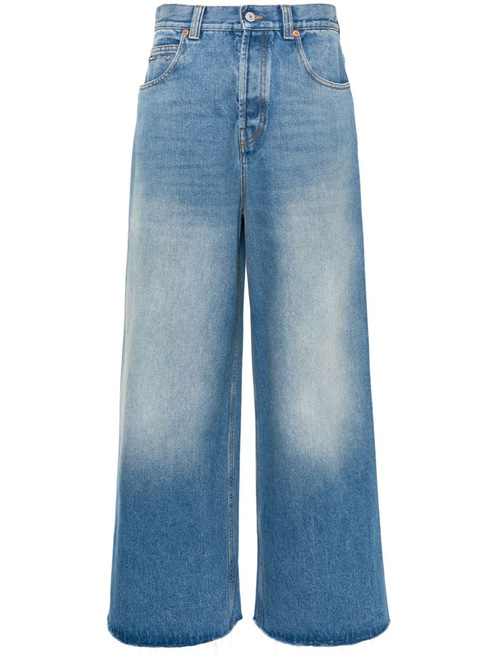 Gucci Horsebit-detail wide-leg jeans - Blue von Gucci