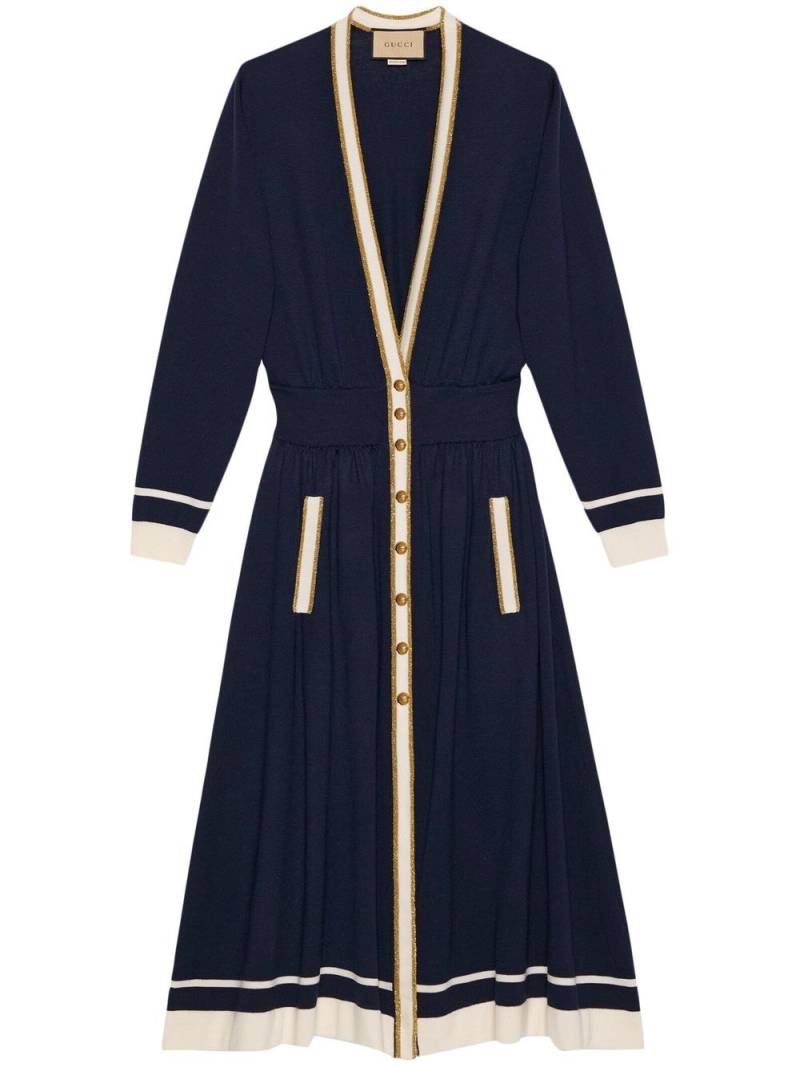 Gucci wool midi dress - Blue von Gucci