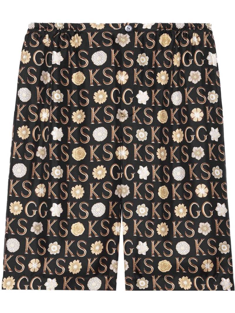 Gucci x Ken Scott knee-length shorts - Black von Gucci