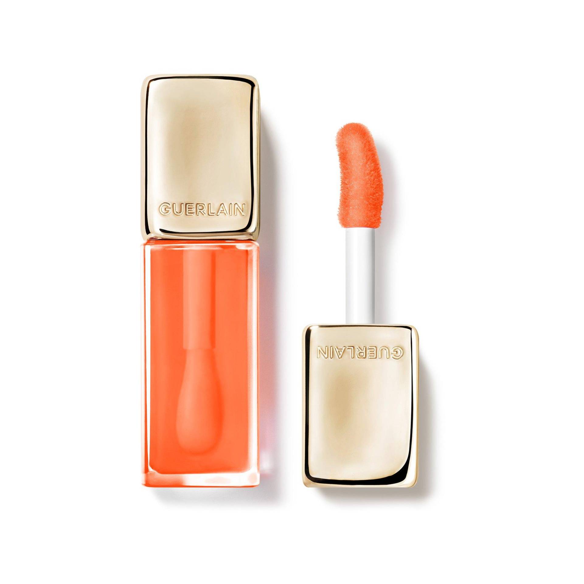 Kisskiss Bee Glow Oil 92% Natural-origin Honey Tint Lip Oil Damen  PEACH GLOW 9,5 ml von Guerlain