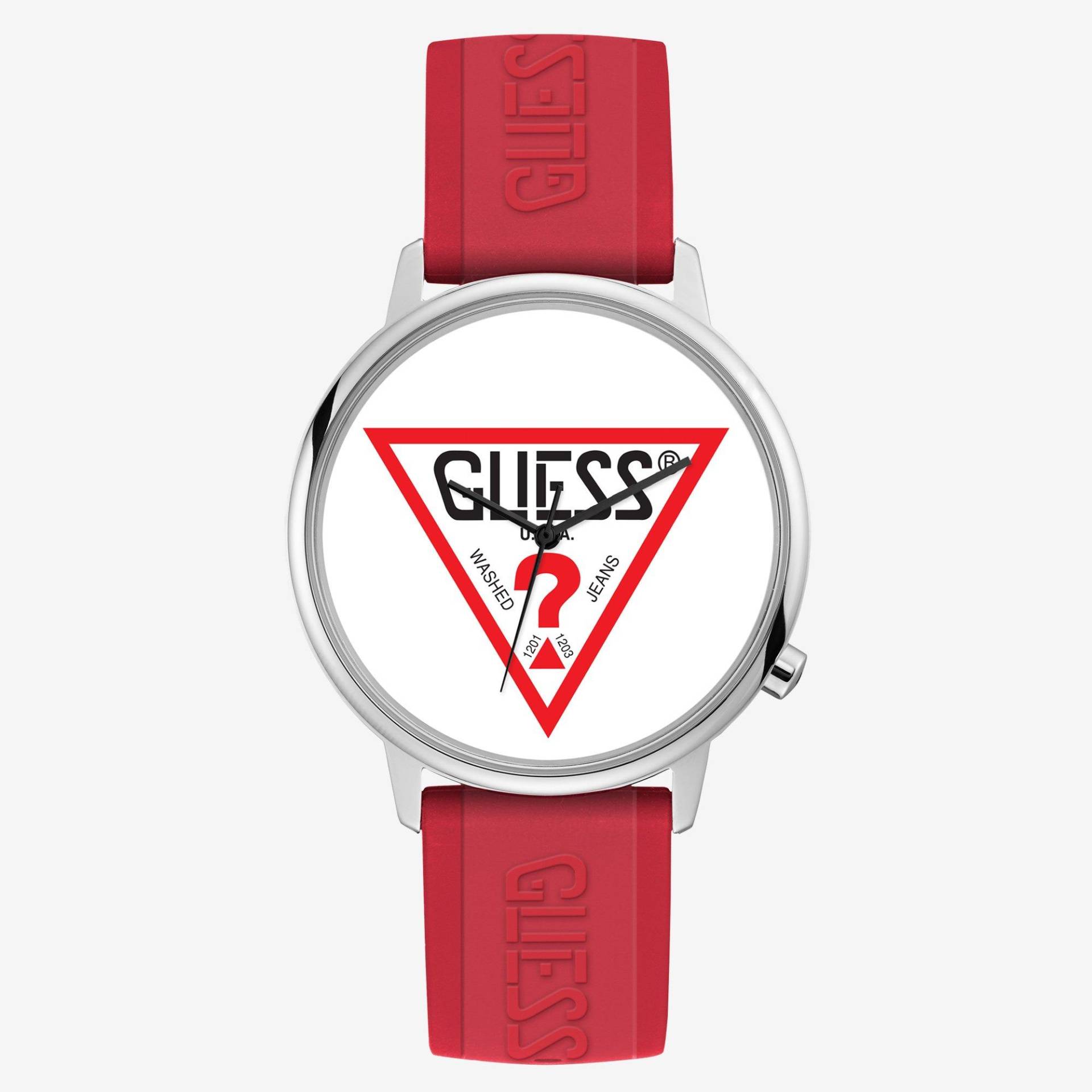 Analoguhr Damen Rot 42mm von Guess Originals