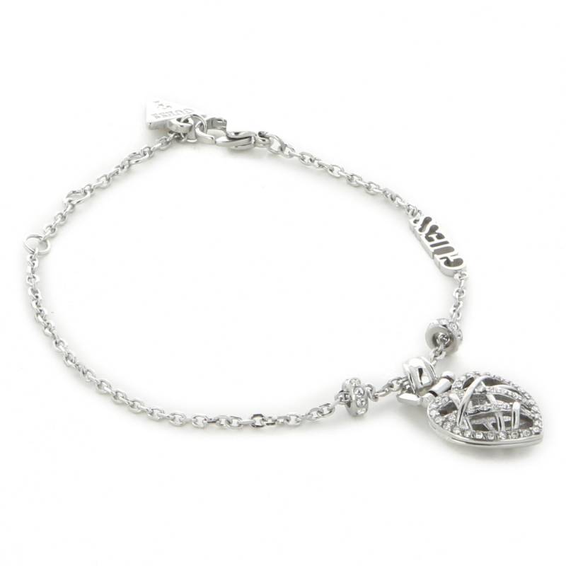 Armband Guess Heart Cage JUBB03 100JW Silber rhodiniert von Guess