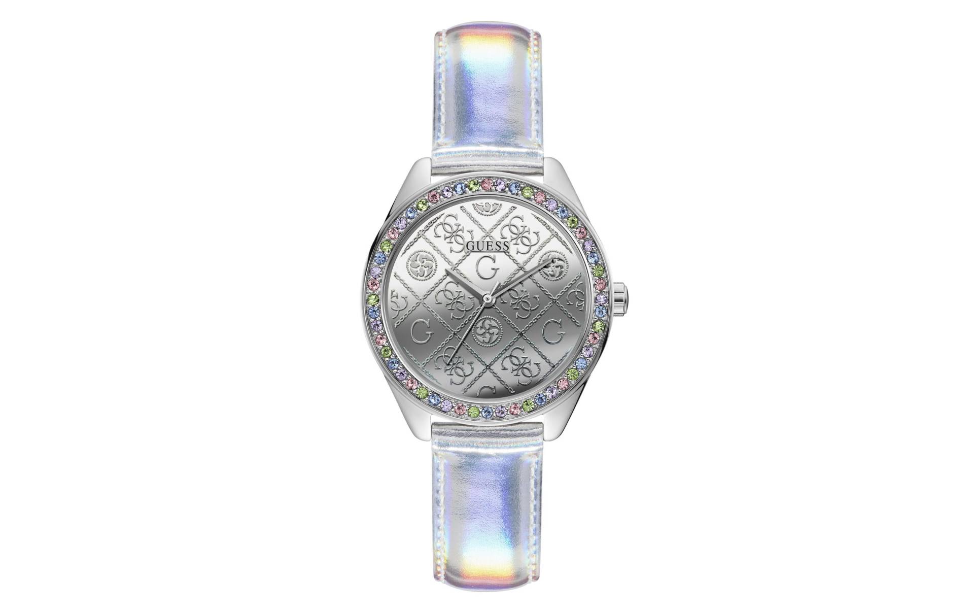 Guess Quarzuhr »Hologram GW0017L1 Ø 37 mm, Damen, Irisierend« von Guess