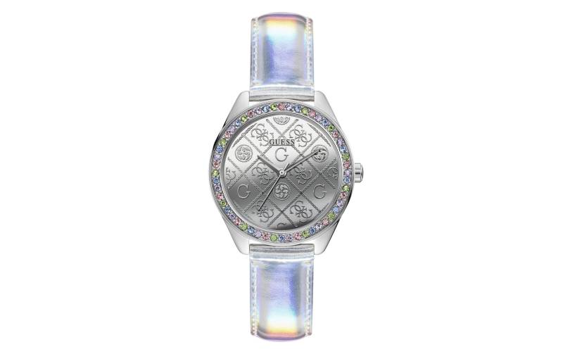 Guess Quarzuhr »Hologram GW0017L1 Ø 37 mm, Damen, Irisierend« von Guess