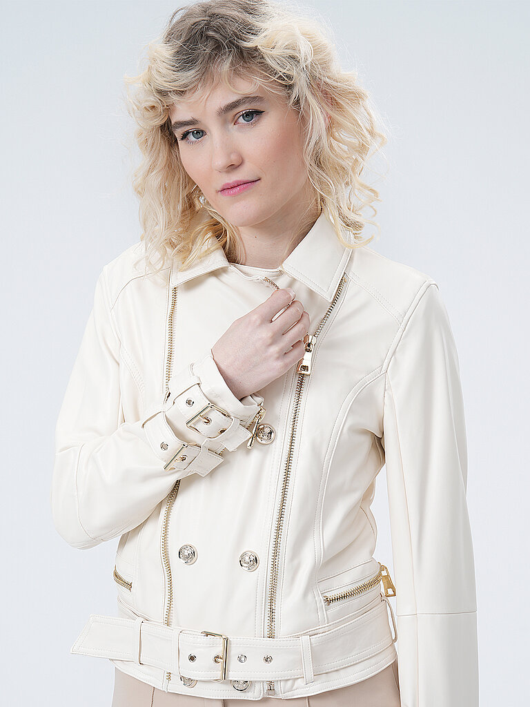 GUESS Jacke in Lederoptik OLIVIA beige | L GUESS Jacke in Lederoptik OLIVIA beige | L von Guess