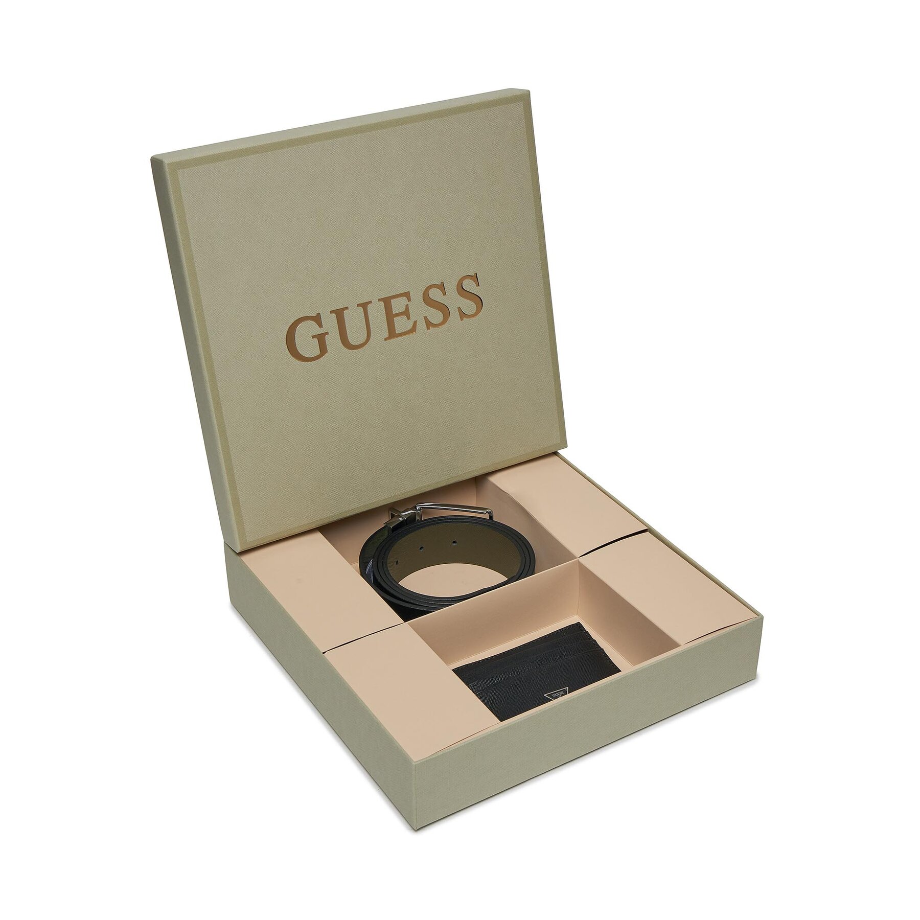 Kartenetui und Gürtel Set Guess GFBOXM P3306 Schwarz von Guess