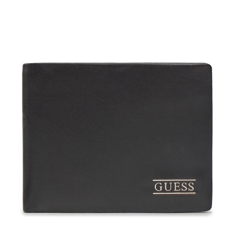 Große Herren Geldbörse Guess New Boston R Slg SMNEBR LEA20 Schwarz von Guess