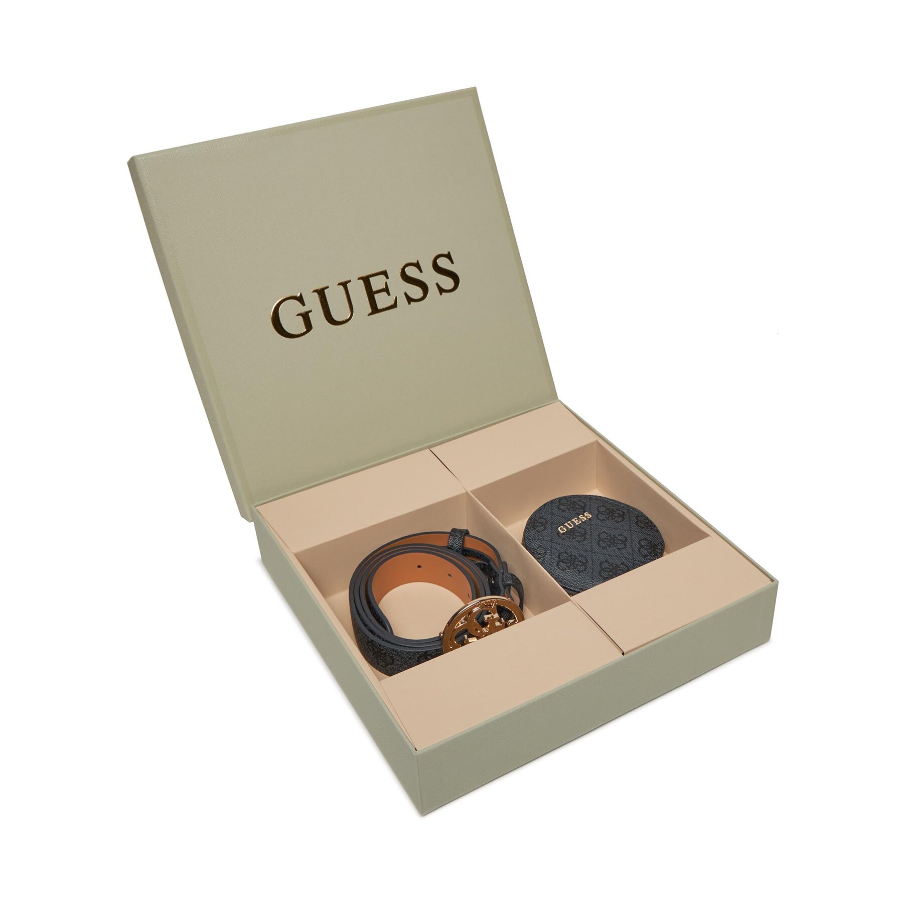 Gürtel und kleine Gürteltasche Set Guess GFBOXW P4101 Grau von Guess