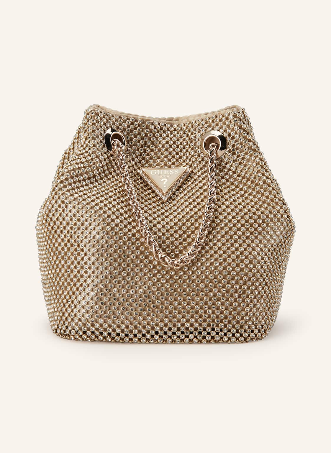 Guess Beuteltasche Zalina Mit Schmucksteinen gold Guess Beuteltasche Zalina Mit Schmucksteinen gold von Guess