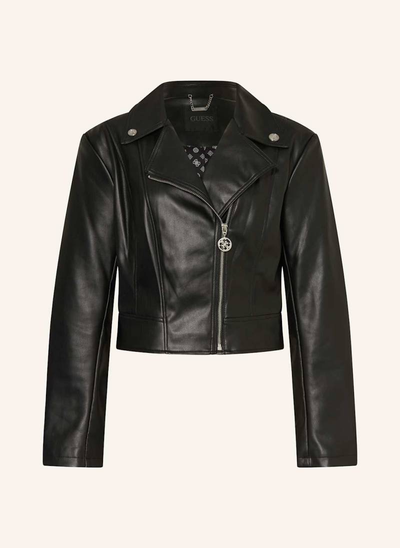 Guess Biker-Jacke Clemence In Lederoptik schwarz von Guess
