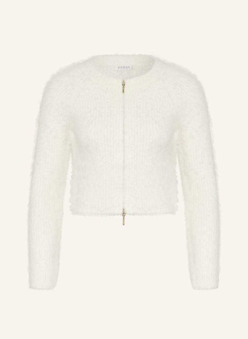 Guess Cropped Strickjacke weiss von Guess