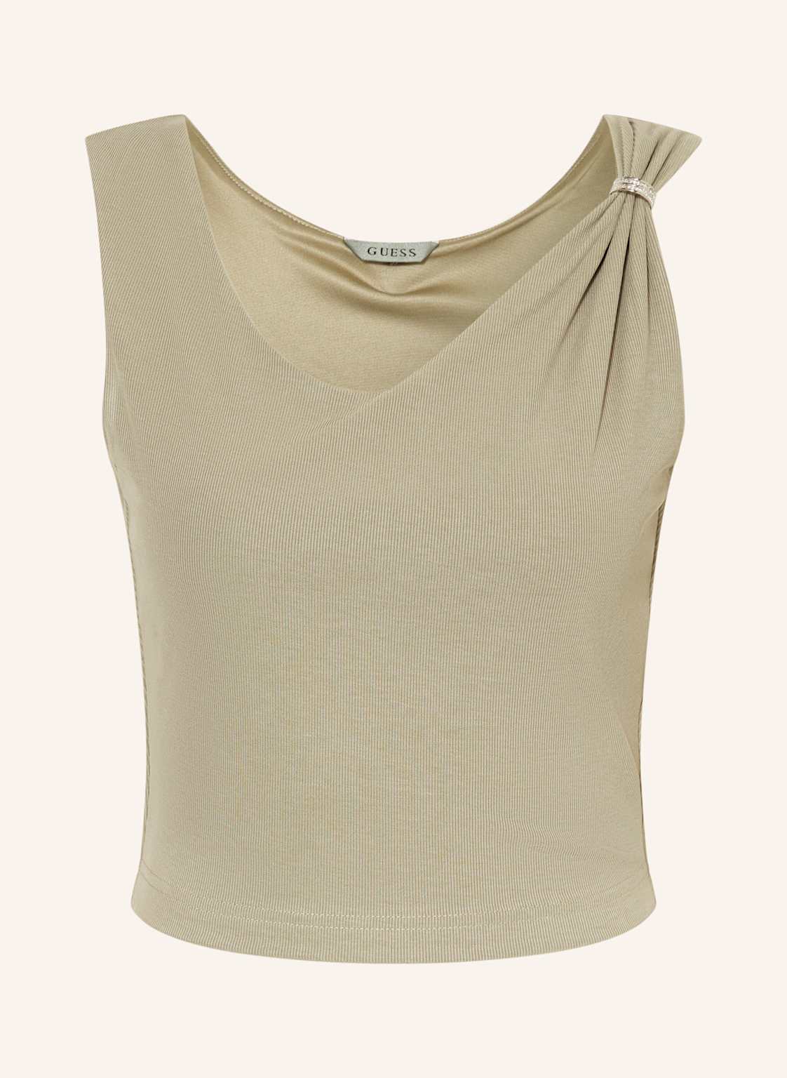 Guess Cropped-Top Aimee Mit Schmucksteinen gruen Guess Cropped-Top Aimee Mit Schmucksteinen gruen von Guess