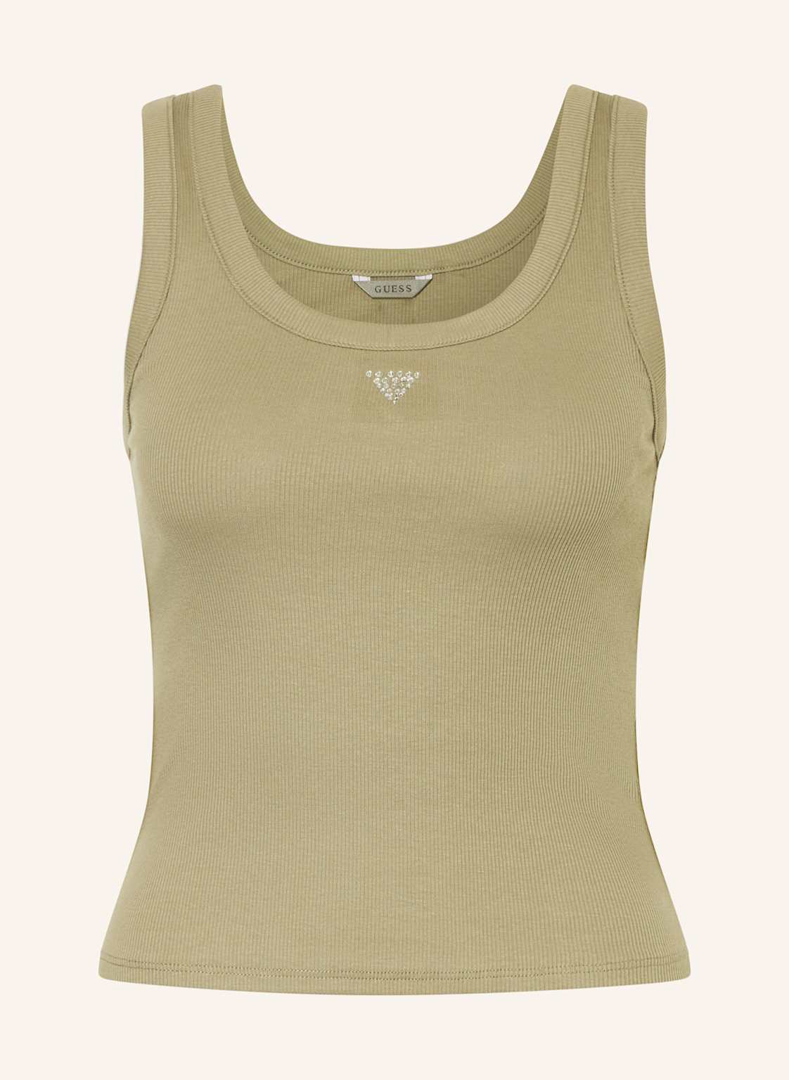 Guess Cropped-Top Mit Schmucksteinen gruen Guess Cropped-Top Mit Schmucksteinen gruen von Guess