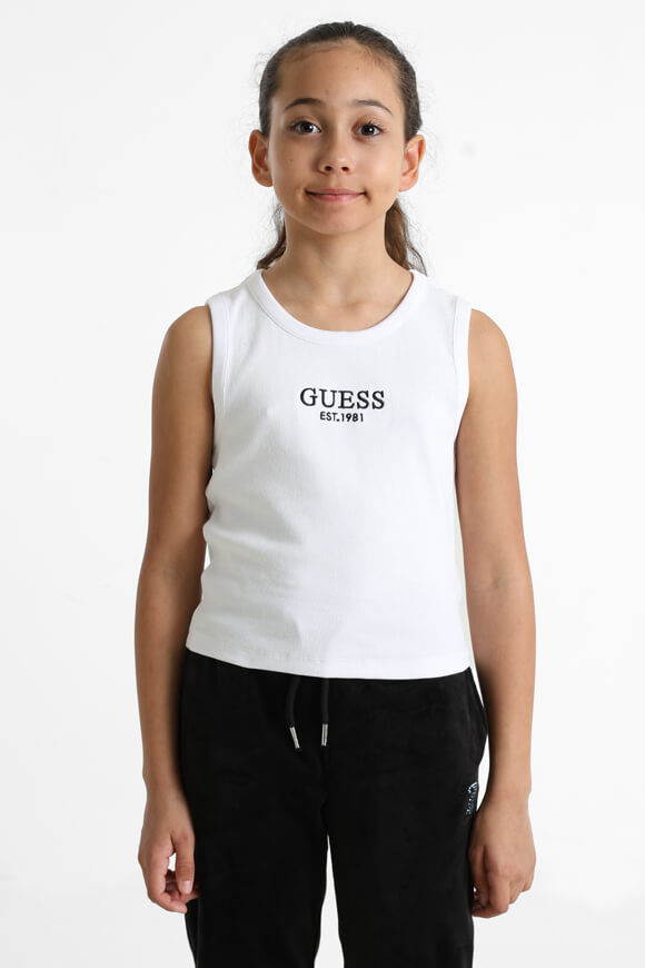 Guess Geripptes Tanktop | Pure White | Mädchen  | 12 von Guess