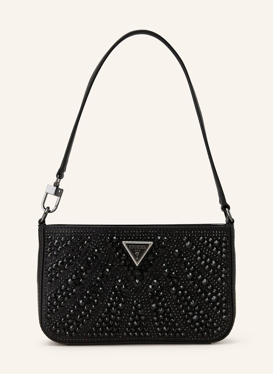 Guess Handtasche Beauvoir Mini Mit Schmucksteinen schwarz von Guess