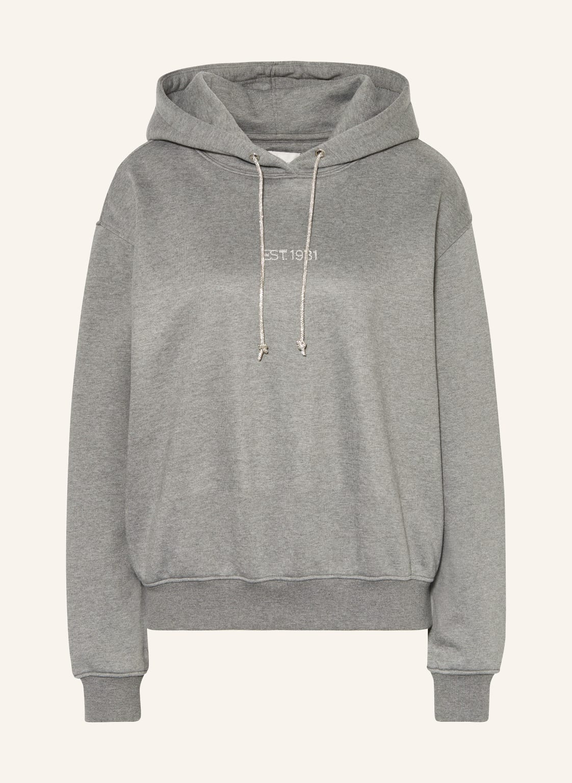 Guess Hoodie Mit Schmucksteinen grau Guess Hoodie Mit Schmucksteinen grau von Guess