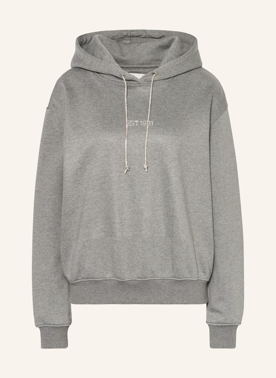 Guess Hoodie Mit Schmucksteinen grau von Guess