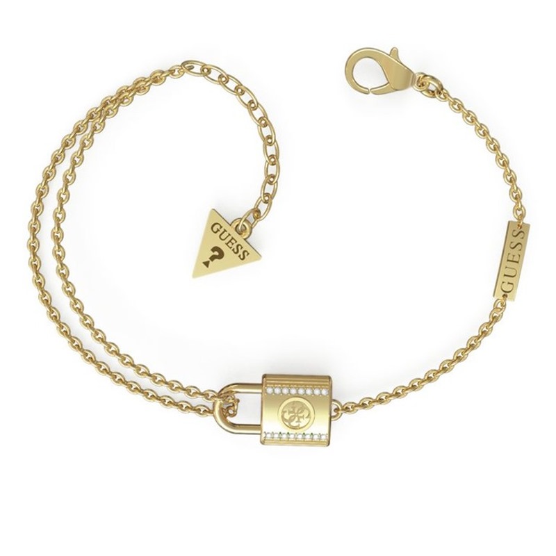 Guess JUBB01100JWYGS Keep Me Close, Damen Armband in Gold von Guess