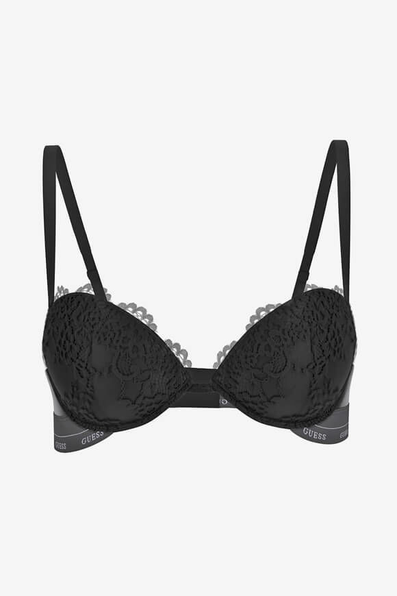 Guess Jane Push-up Spitzen-BH | Jet Black | Damen  | 34 von Guess