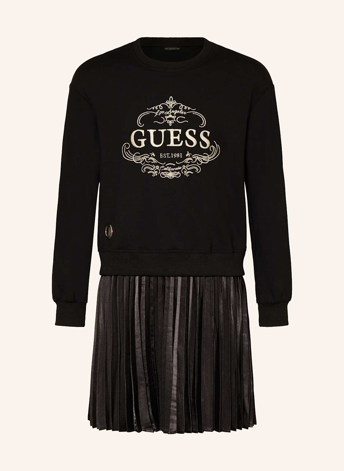 Guess Kleid Im Materialmix schwarz von Guess