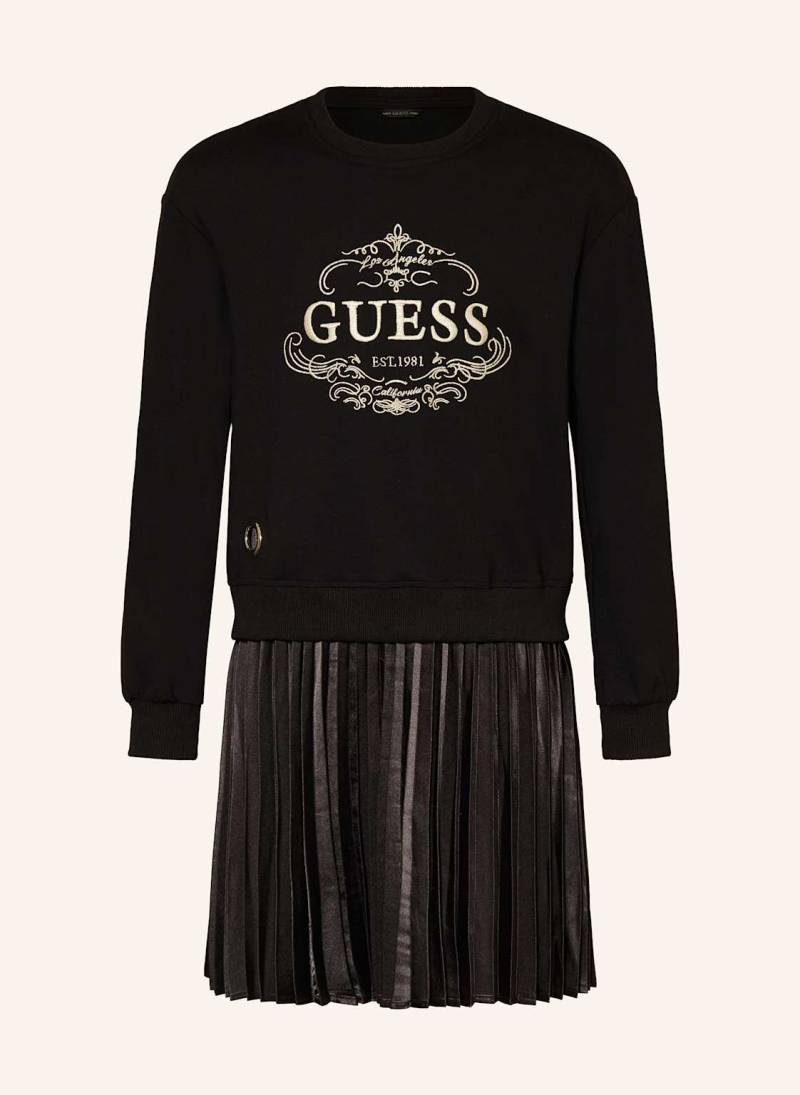 Guess Kleid Im Materialmix schwarz von Guess