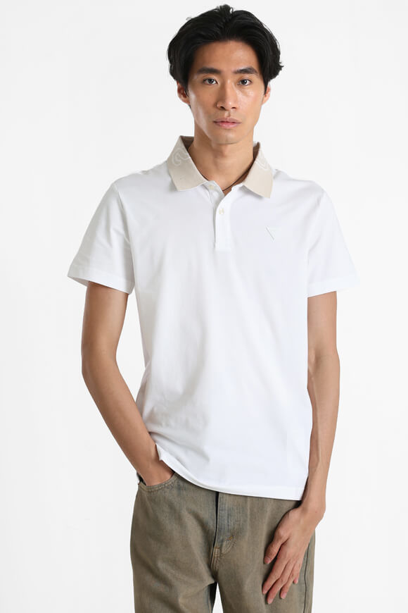 Guess Nolan Poloshirt | Pure White | Herren  | L von Guess