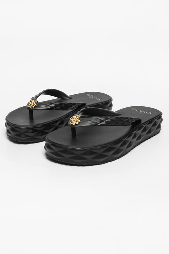 Guess Plateau Flip Flops | Jet Black | Damen  | EU35/36 von Guess