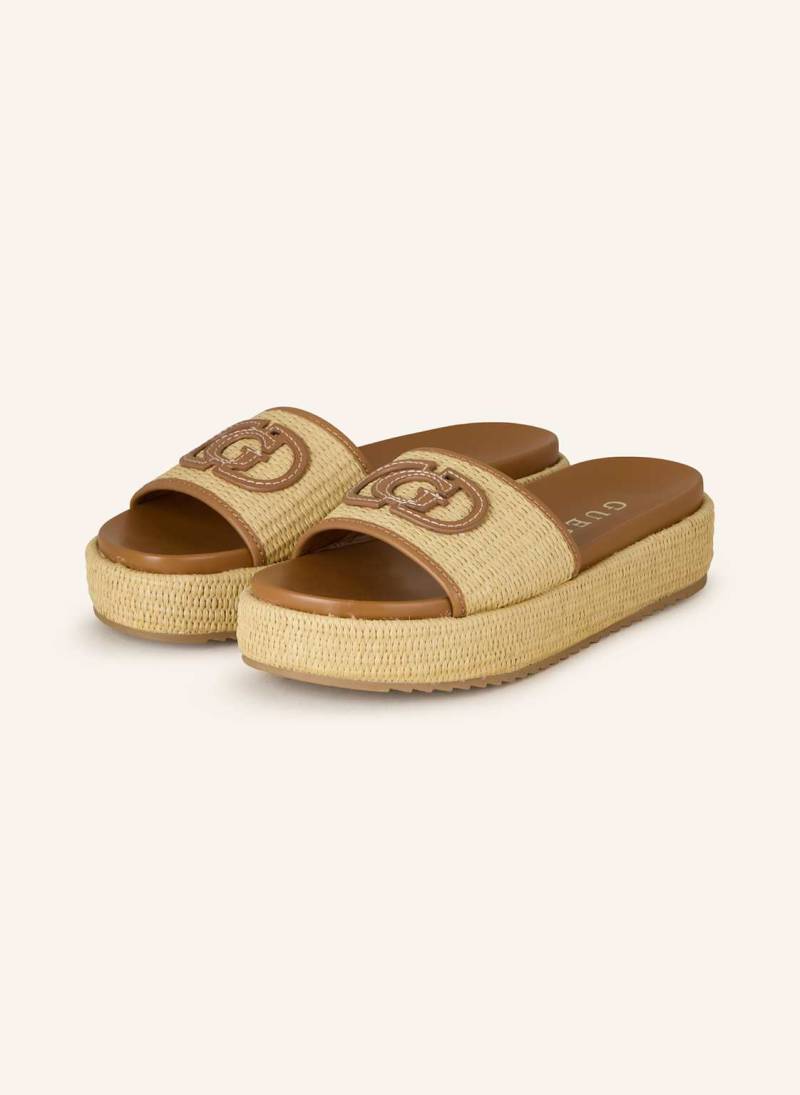 Guess Plateau-Pantoletten Lonney beige von Guess
