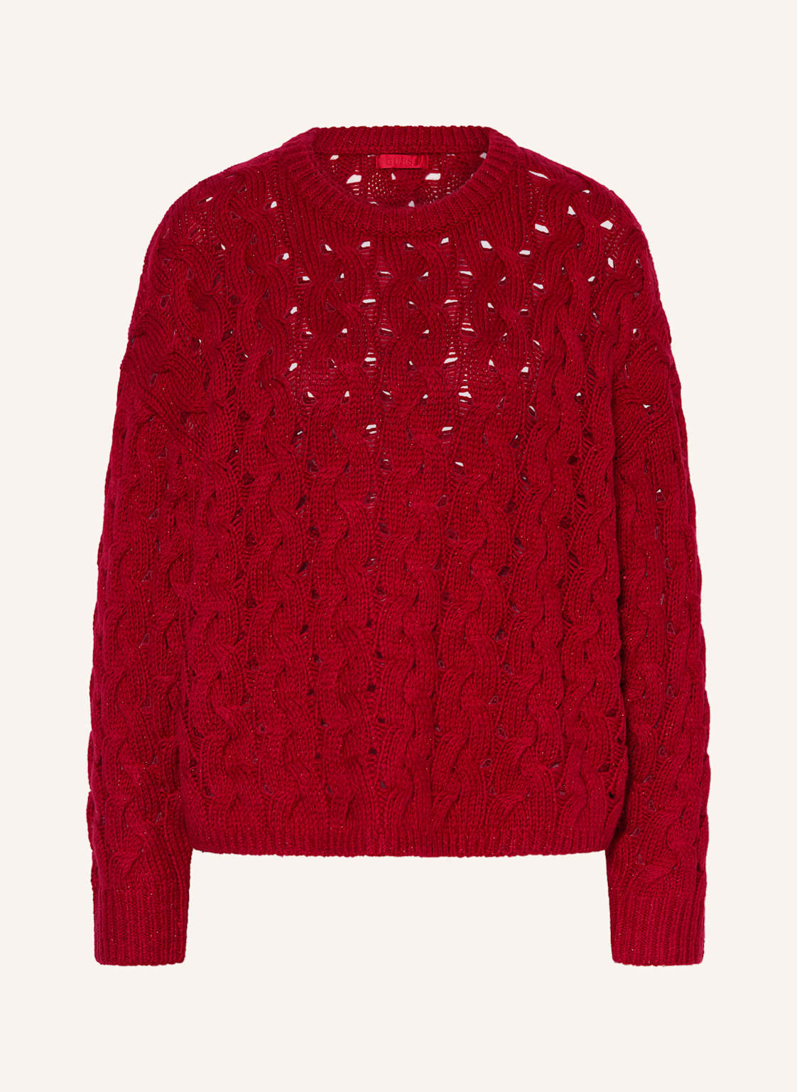 Guess Pullover Tawnya Mit Glitzergarn rot Guess Pullover Tawnya Mit Glitzergarn rot von Guess
