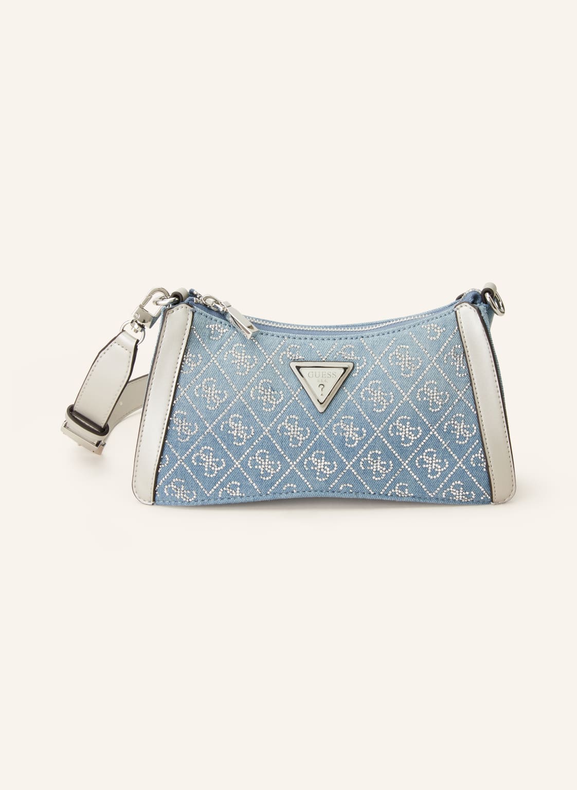 Guess Schultertasche Dili Mit Schmucksteinen blau von Guess